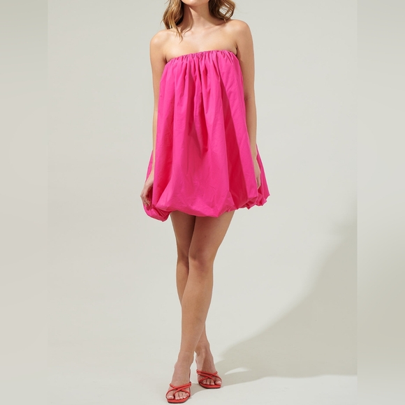Sugarlips Delphi Strapless Bubble Mini Dress Puff Ball - Picture 1 of 14